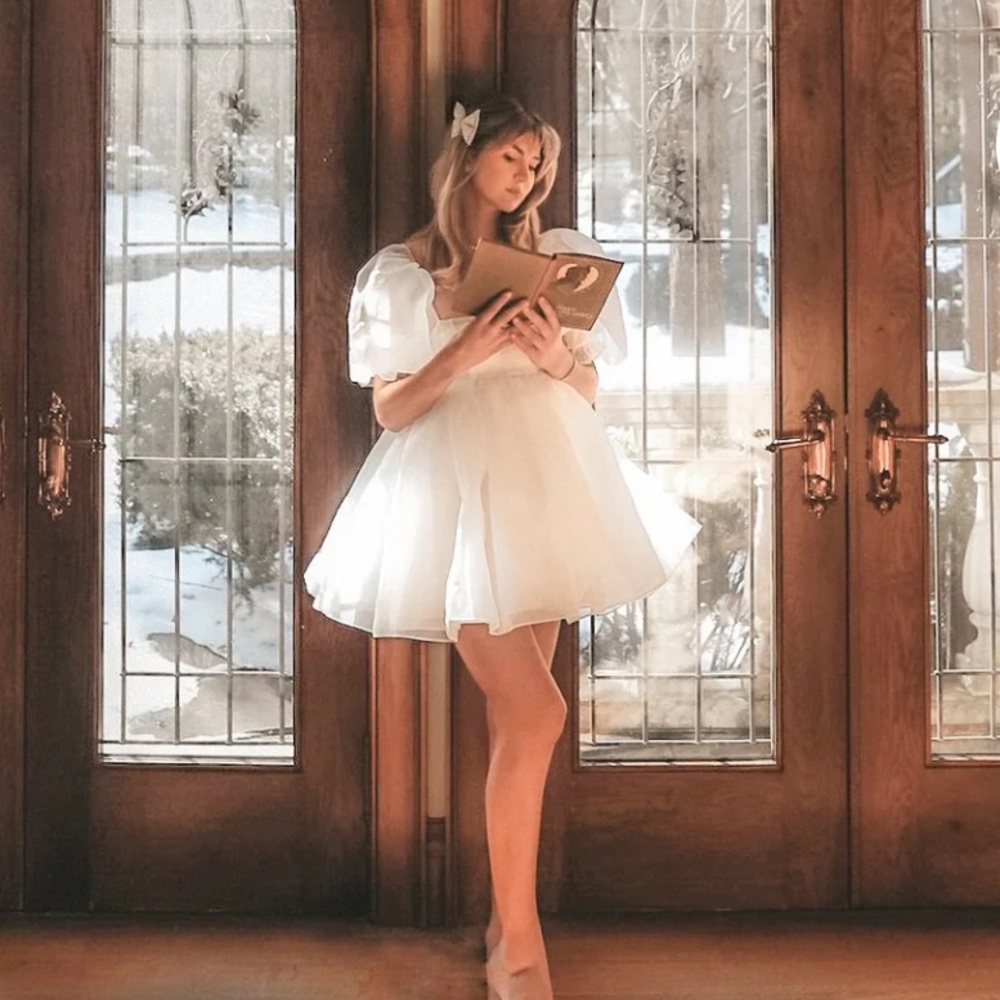 Selkie The Ivory Puff Dress XS - Picture 2 of 10